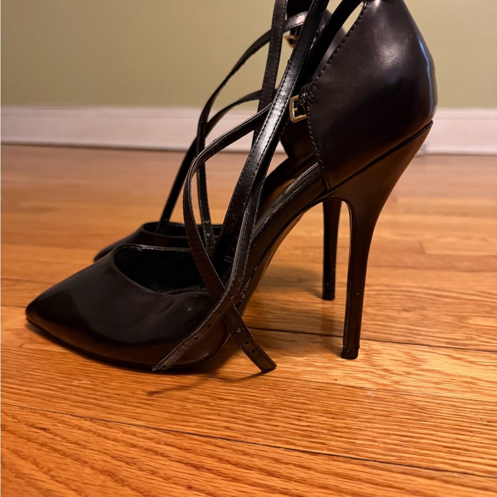 Steve Madden Black Strappy Heels